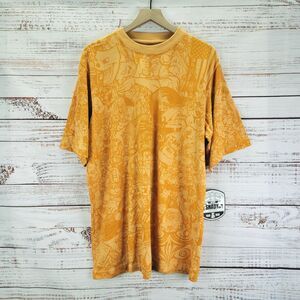NEW Shady LTD Mens Size XL Eminem Slim Shady All Over Print Yellow T Shirt Y2K